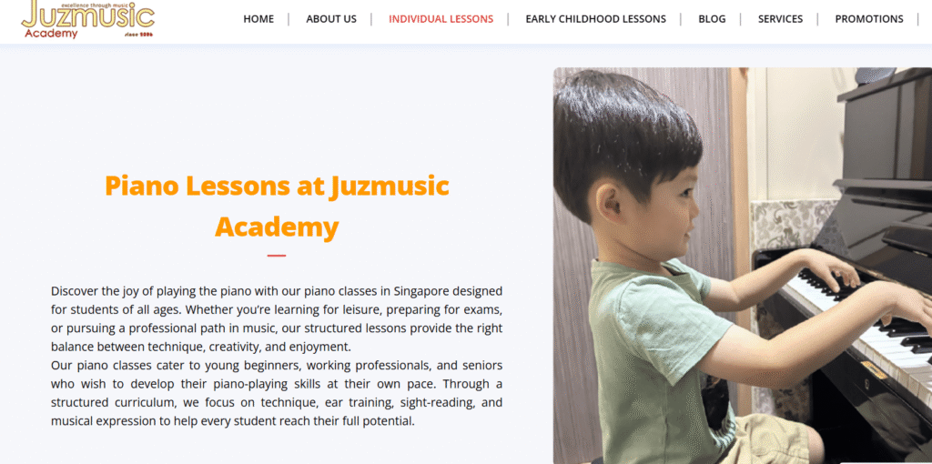 Piano Lessons in Singapore
