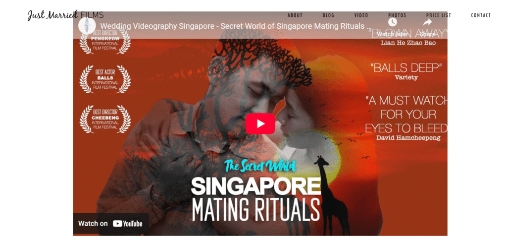Wedding Videographers in Singapore