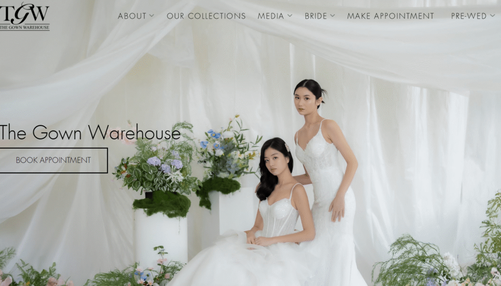 wedding gown rentals in Singapore