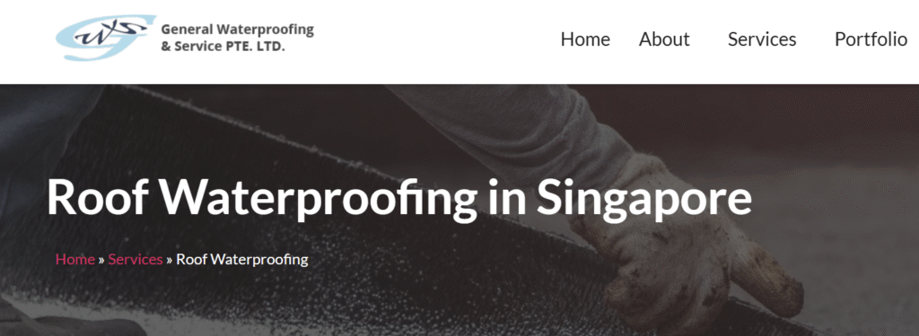 waterproofing services in Singapore