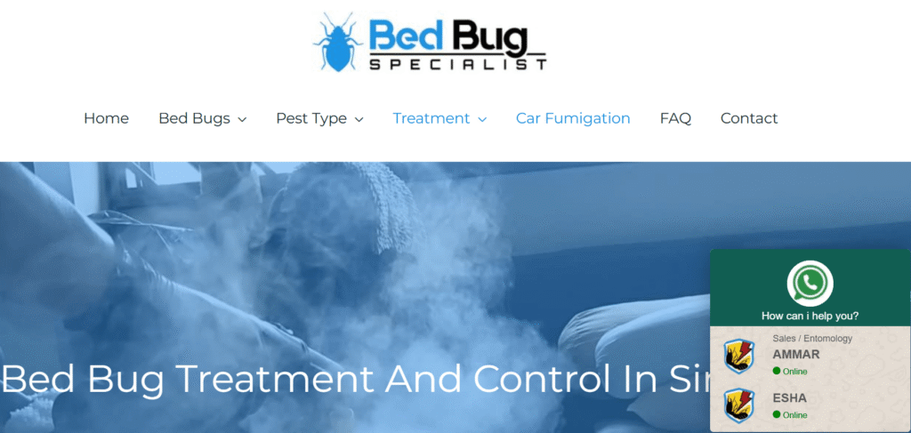 bed bug exterminators in Singapore