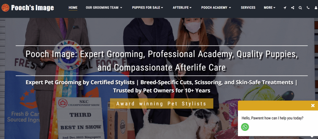 dog grooming in Singapore