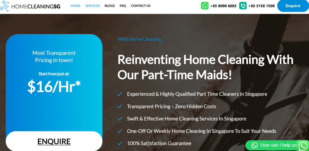 House cleaning in Singapore