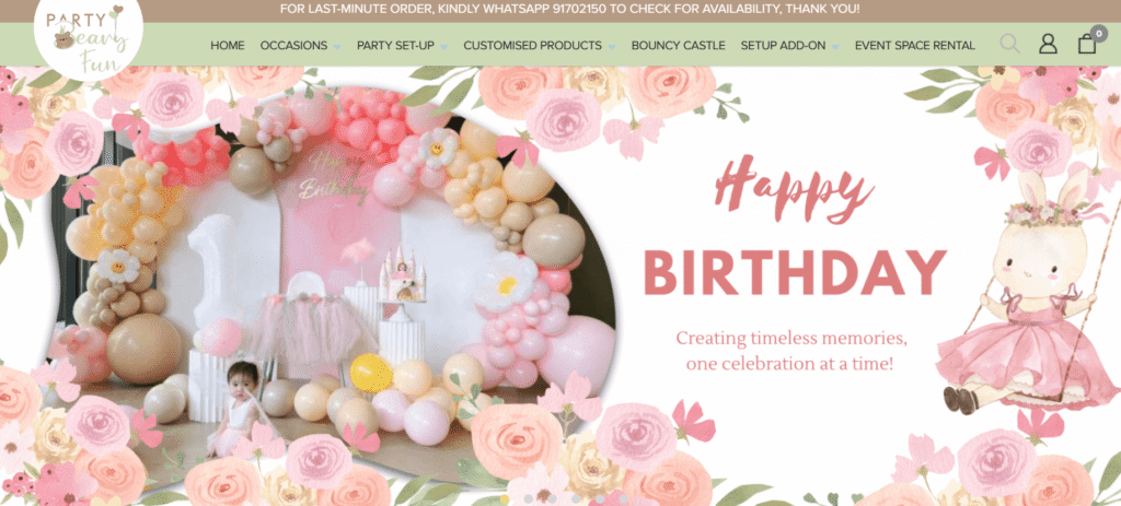 Party supply shops in Singapore