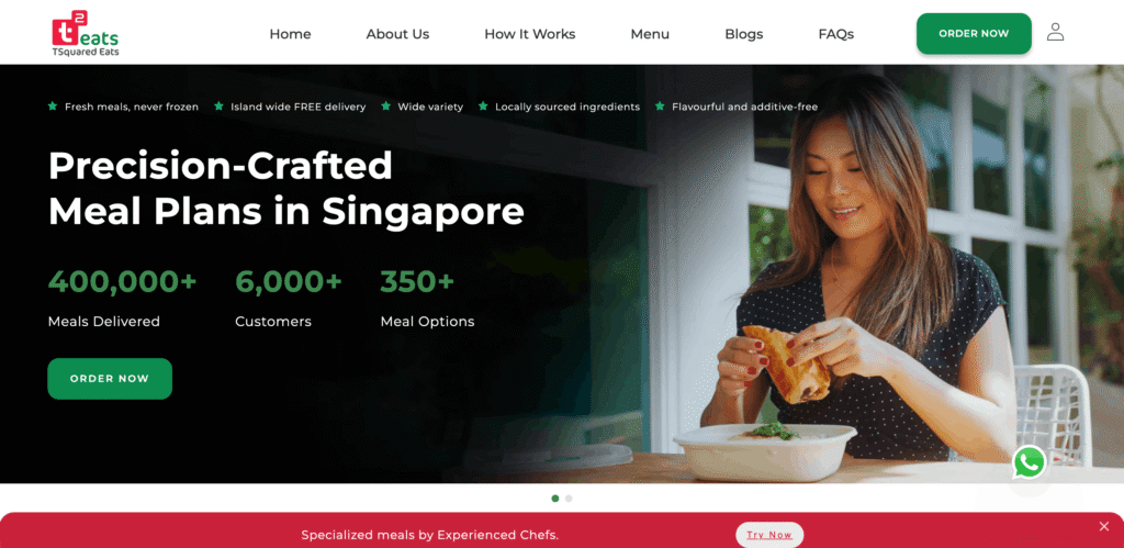 Healthy food delivery in Singapore