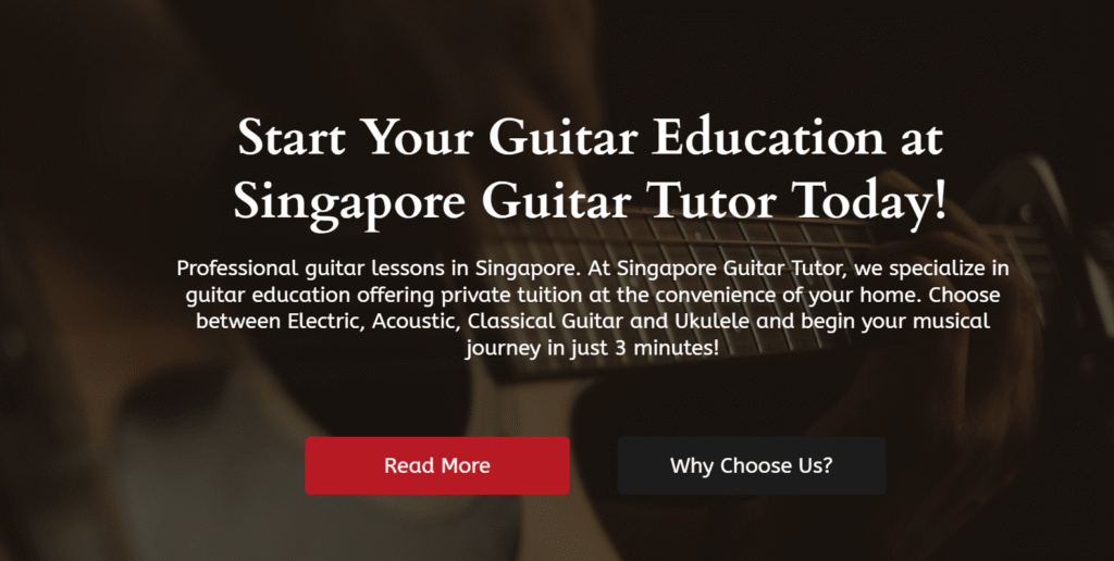 Guitar Lessons in Singapore