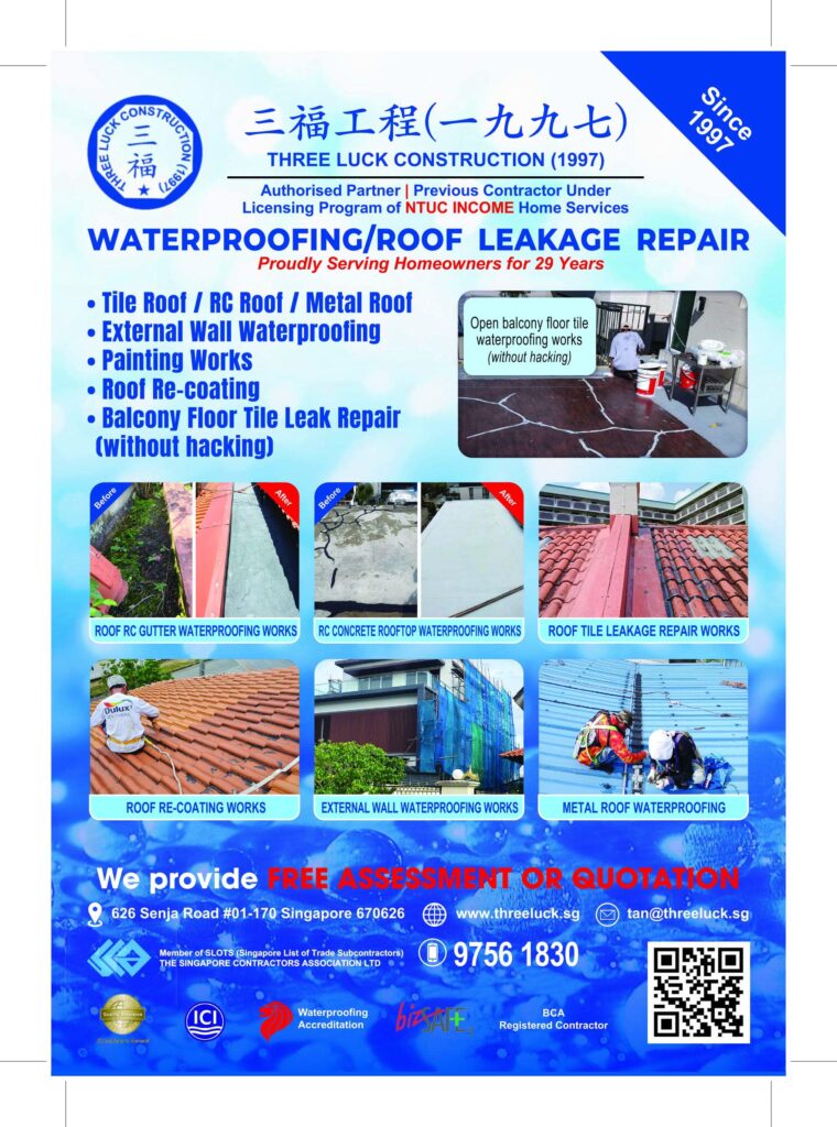 roof repairs in Singapore