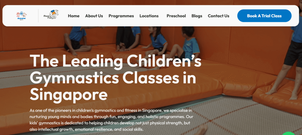 gymnastic classes in Singapore
