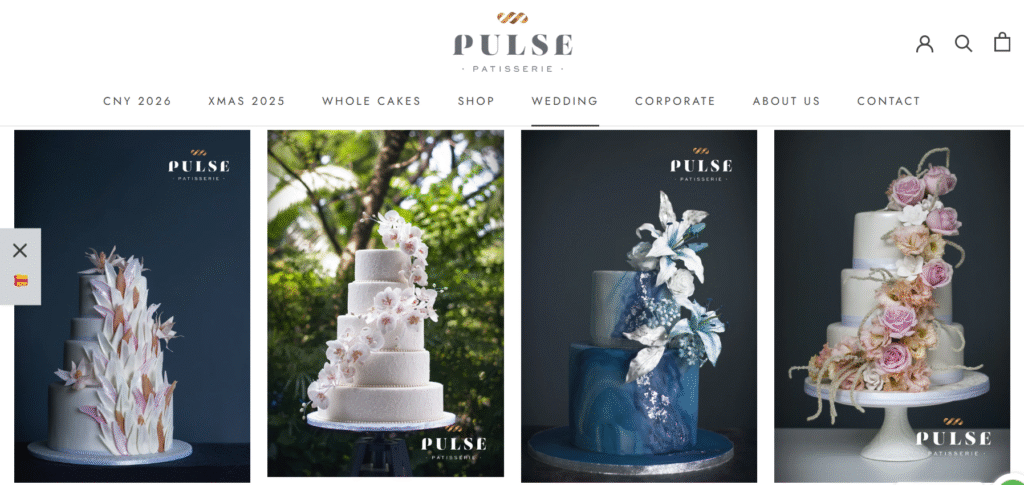 wedding cakes in Singapore
