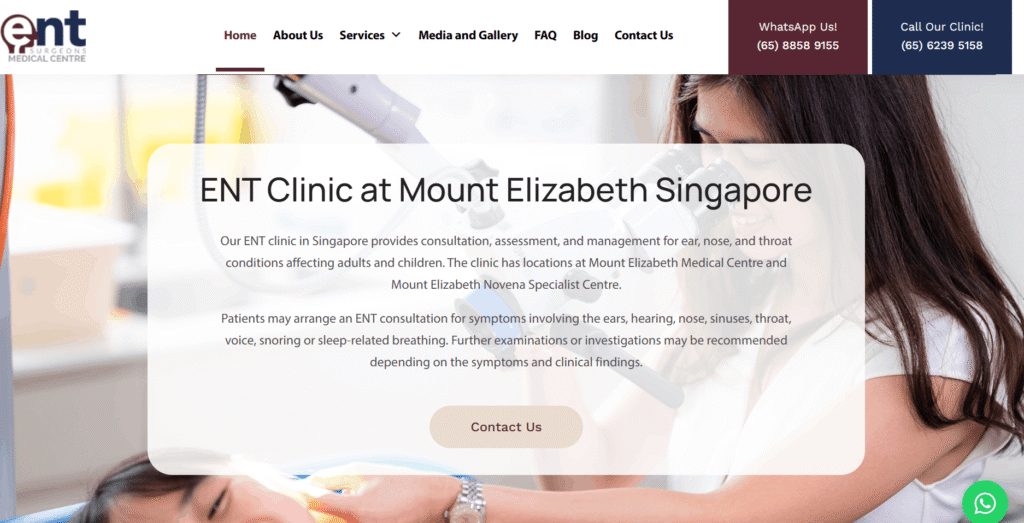 ENT Specialists in Singapore