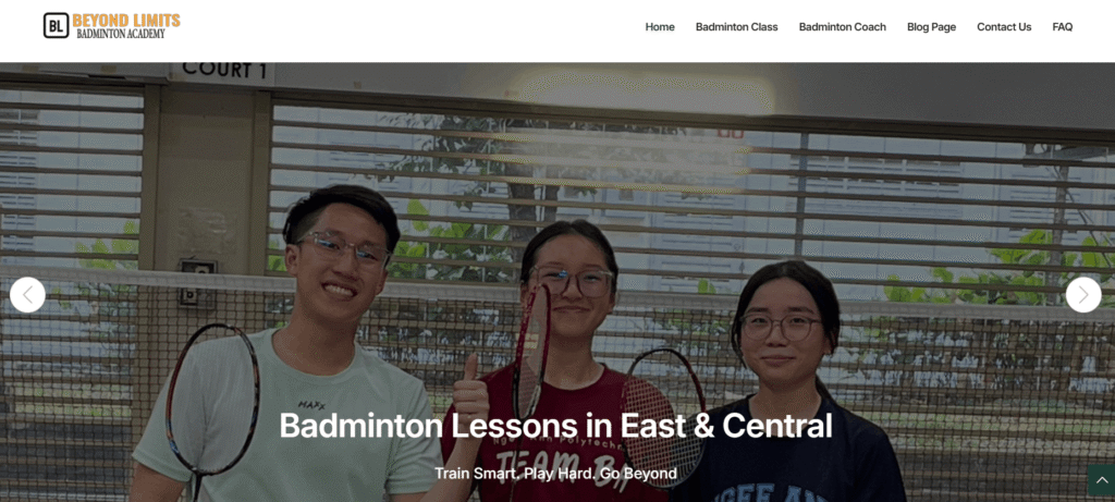 Badminton lessons in Singapore