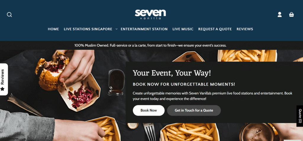 Live Food Stations in Singapore