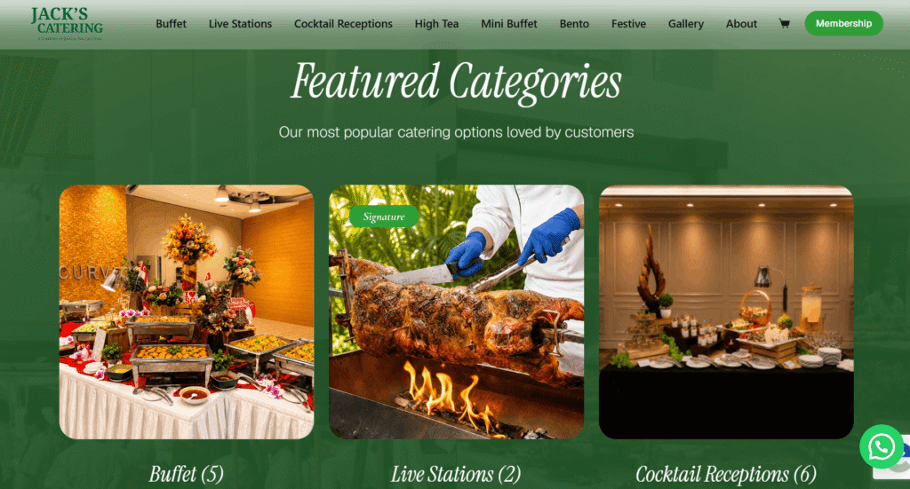 Live Food Stations in Singapore